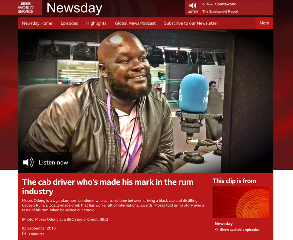Taxi Spirit on the bbc Newsday